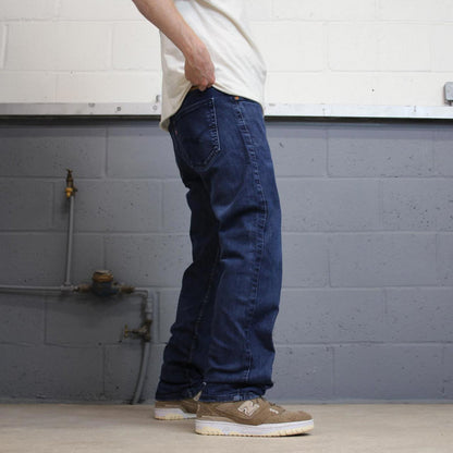 Blue Levis 505 jeans W36L32 straight fit denim skate style pants red tab logo