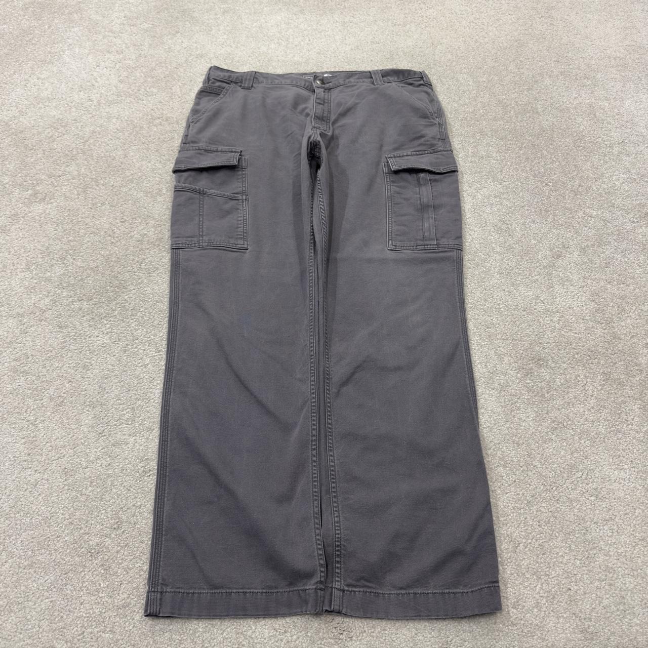 Vintage Carhartt cargo pants y2k relaxed grey Straight leg 100% cotton skater style workwear