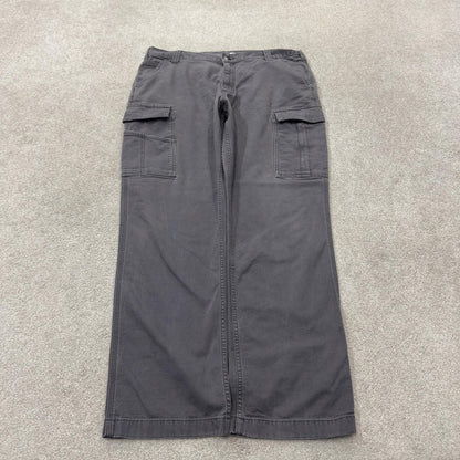 Vintage Carhartt cargo pants y2k relaxed grey Straight leg 100% cotton skater style workwear