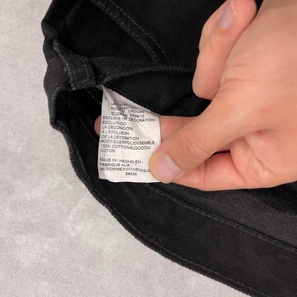 Dickies carpenter jeans W34L34 black 90s American skate style loose thick denim cargos workwear