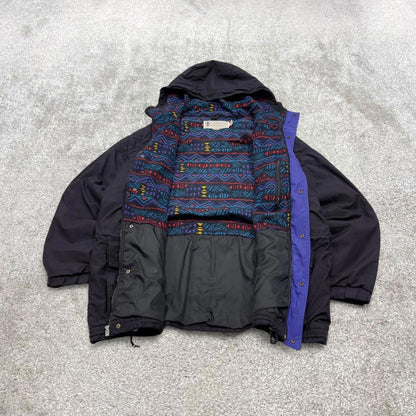 Y2k Columbia technical windbreaker jacket XL Tall men's y2k style hooded adjustable tech autumn