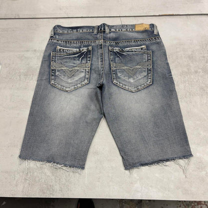 Embroidered denim shorts W36