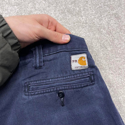 Y2K baggy Carhartt work pants fire resistant navy Loose fit floaty skate style workwear trousers