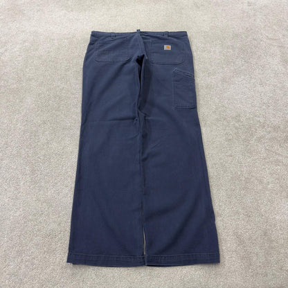 Carhartt carpenter pants relaxed y2k navy Straight leg skater style workwear pants