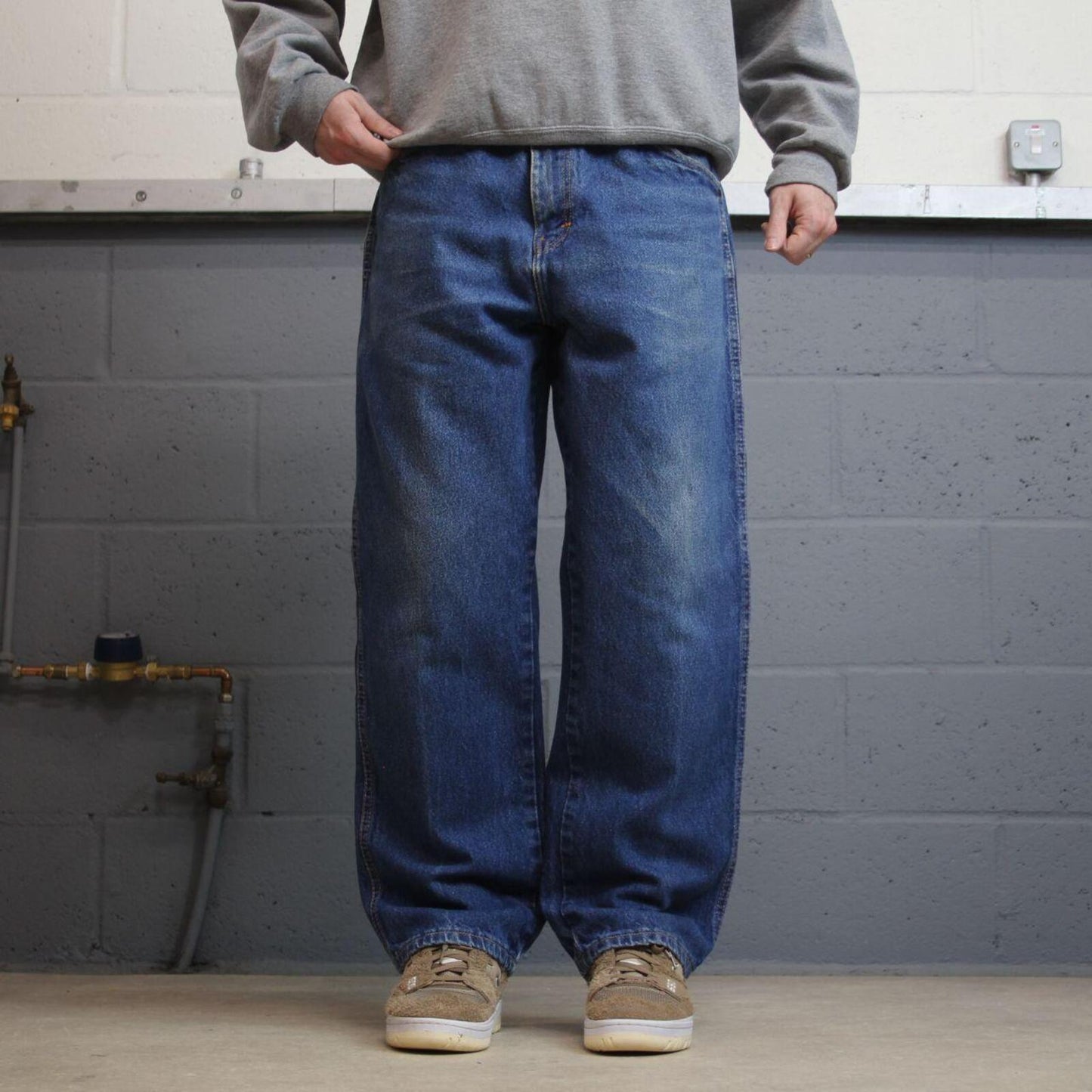 Dickies work jeans loose denim blue Regular fit skate style work pants