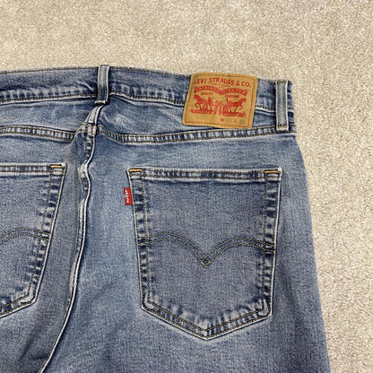 Y2K Levi’s 505 jeans straight leg washed blue Straight fit 5 pocket pants red tab logo