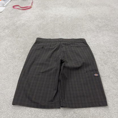Dickies checkered carpenter shorts khaki Twill chino skater style shorts loose long leg