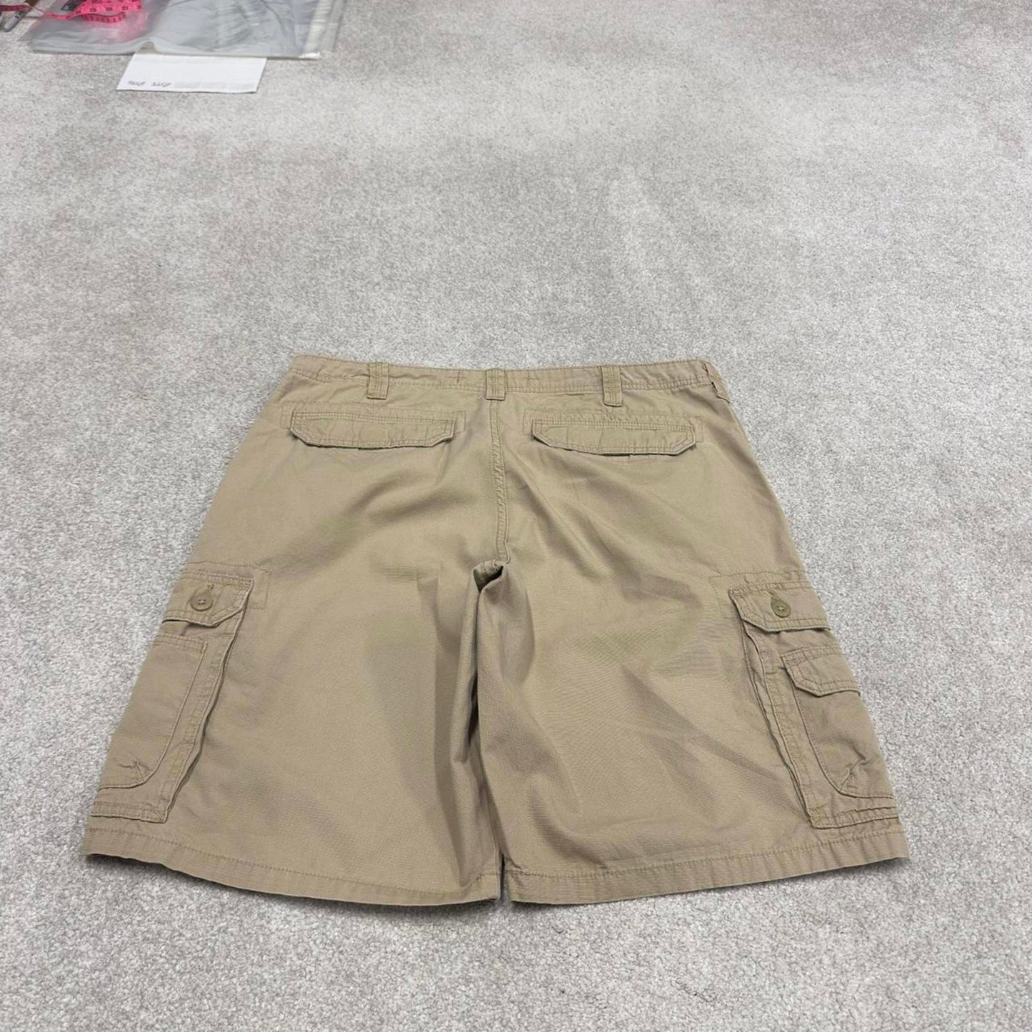Y2K baggy Lee cargo technical shorts beige Loose chino utility summer festival hiking shorts