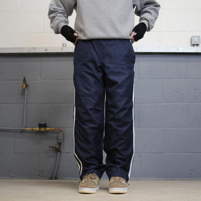 00s Starter tracksuit bottoms navy small loose y2k style sportswear track pants gym wear