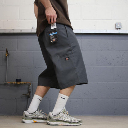 Y2K Dickies baggy cargo shorts skater style grey W40 Loose chino style shorts