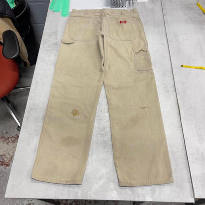Dickies carpenter jeans W33 L32 beige canvasy skater style carpenters