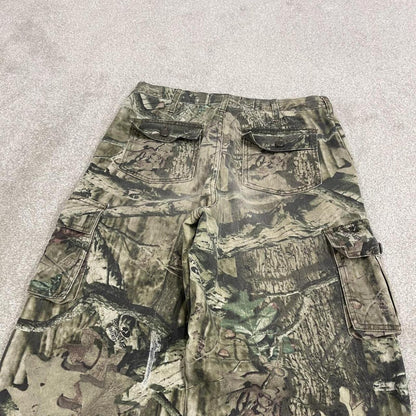 Mossy Oak baggy camo cargo pants green Break Up tree camouflage cargos