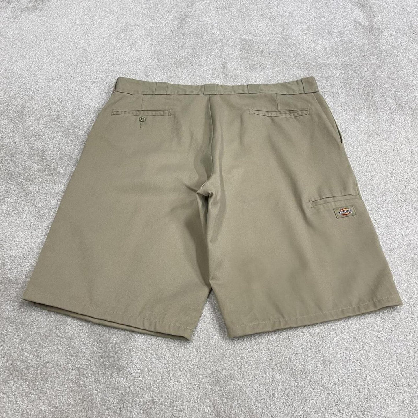 Dickies baggy chino shorts carpenter khaki Surfer style skate shorts long loose leg festival