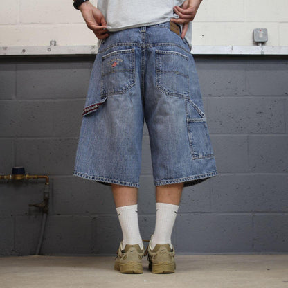 Denim Y2K carpenter shorts baggy blue U.S. POLO ASSN cargo summer festival shorts