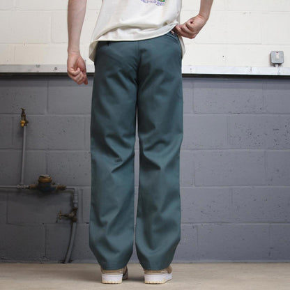 Teal Dickies skateboarding pants W30L32 twill chino style skater pants