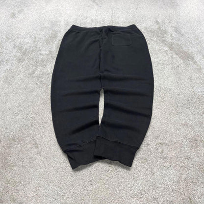 Vintage y2k Champion sweatpants joggers black Loose leg embroidered drawstring track pants