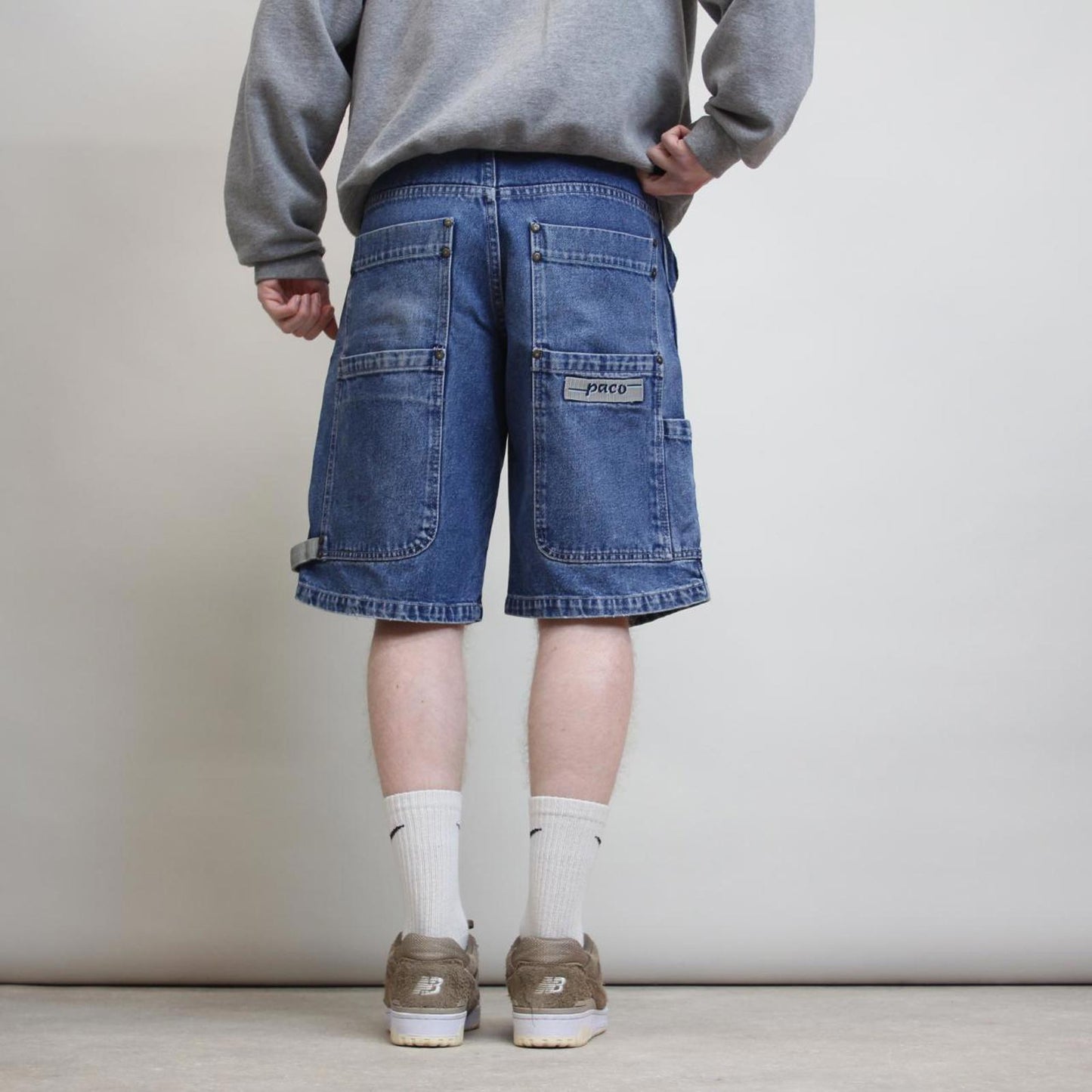 Rare vintage Paco jean shorts W31 denim 90s hip hop skater deep pockets jorts