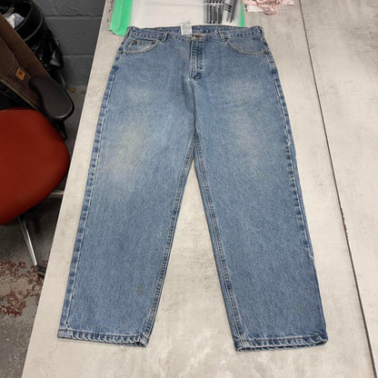 Blue Carhartt jeans W40L30 loose denim 90s style skater jeans
