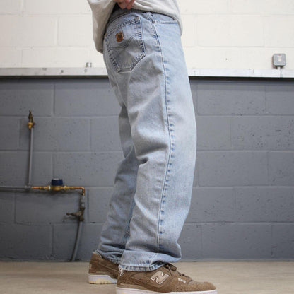 Vintage Y2K Carhartt denim jeans blue Loose straight leg skate style workwear pants