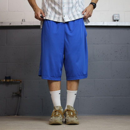 Baggy Nike sports shorts y2k blue Dri-Fit comfy floaty summer gym shorts
