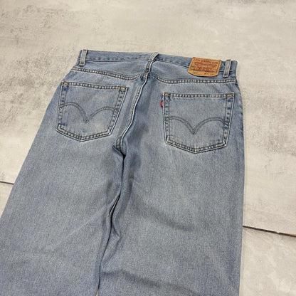 Blue Levis 505 jeans W36L30 regular fit denim straight leg skate style pants
