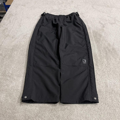 Carhartt baggy waterproof trousers y2k black Wide leg mesh lined technical breathable rain pants