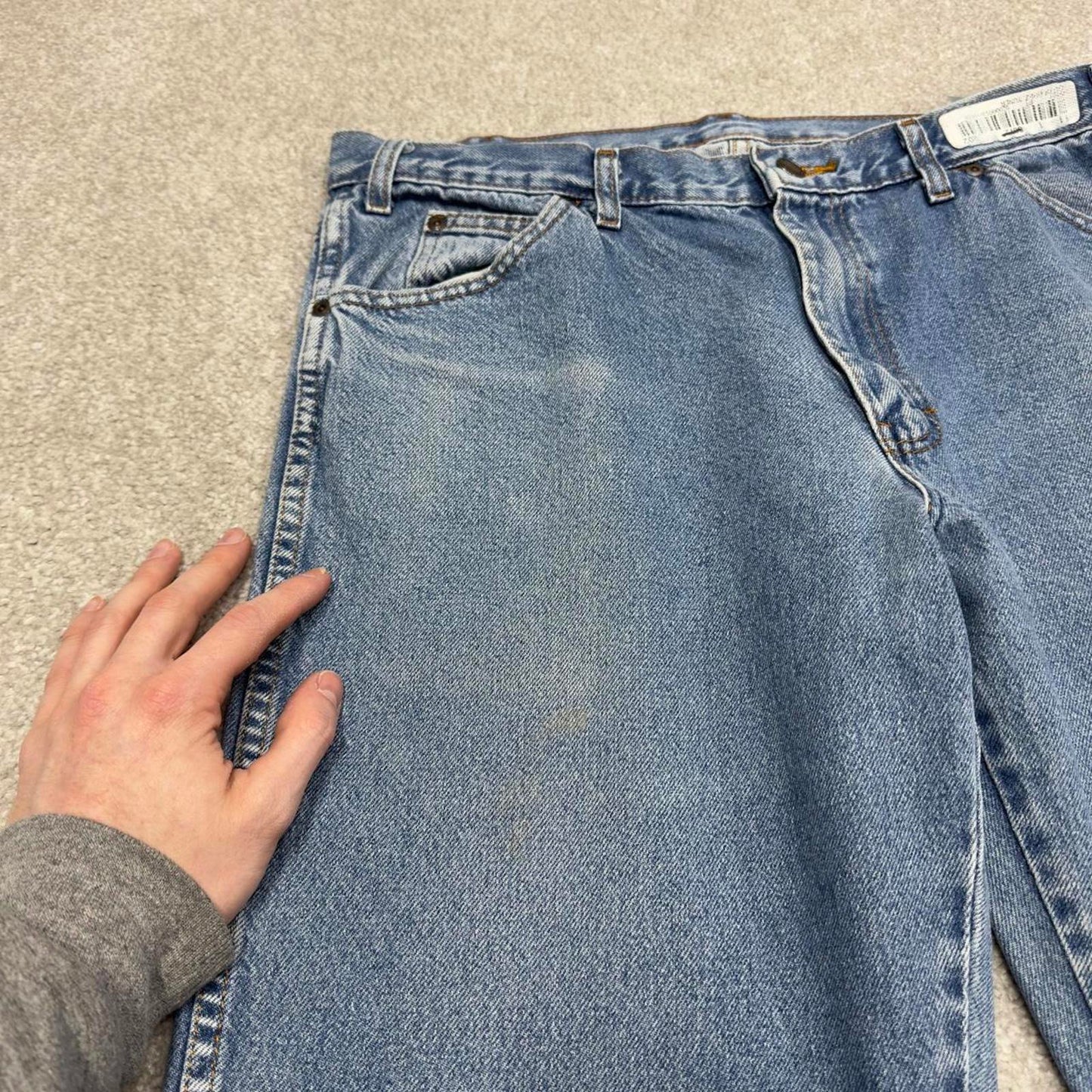 Vintage Y2k Dickies work jeans blue Straight leg thick denim skater style workwear pants