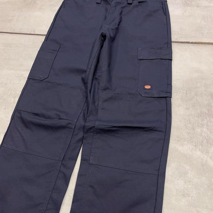 Baggy Red Kap cargo pants W32L30 navy loose wide leg y2k style double knee carpenter trousers