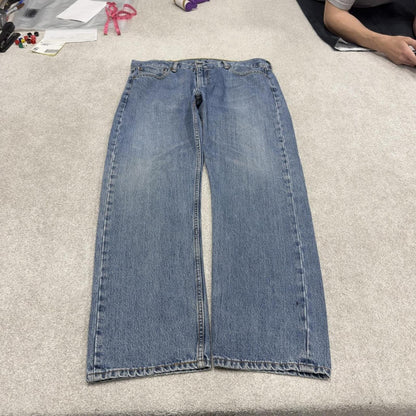 Y2K Levi’s 505 jeans blue Straight leg denim pants red tab logo