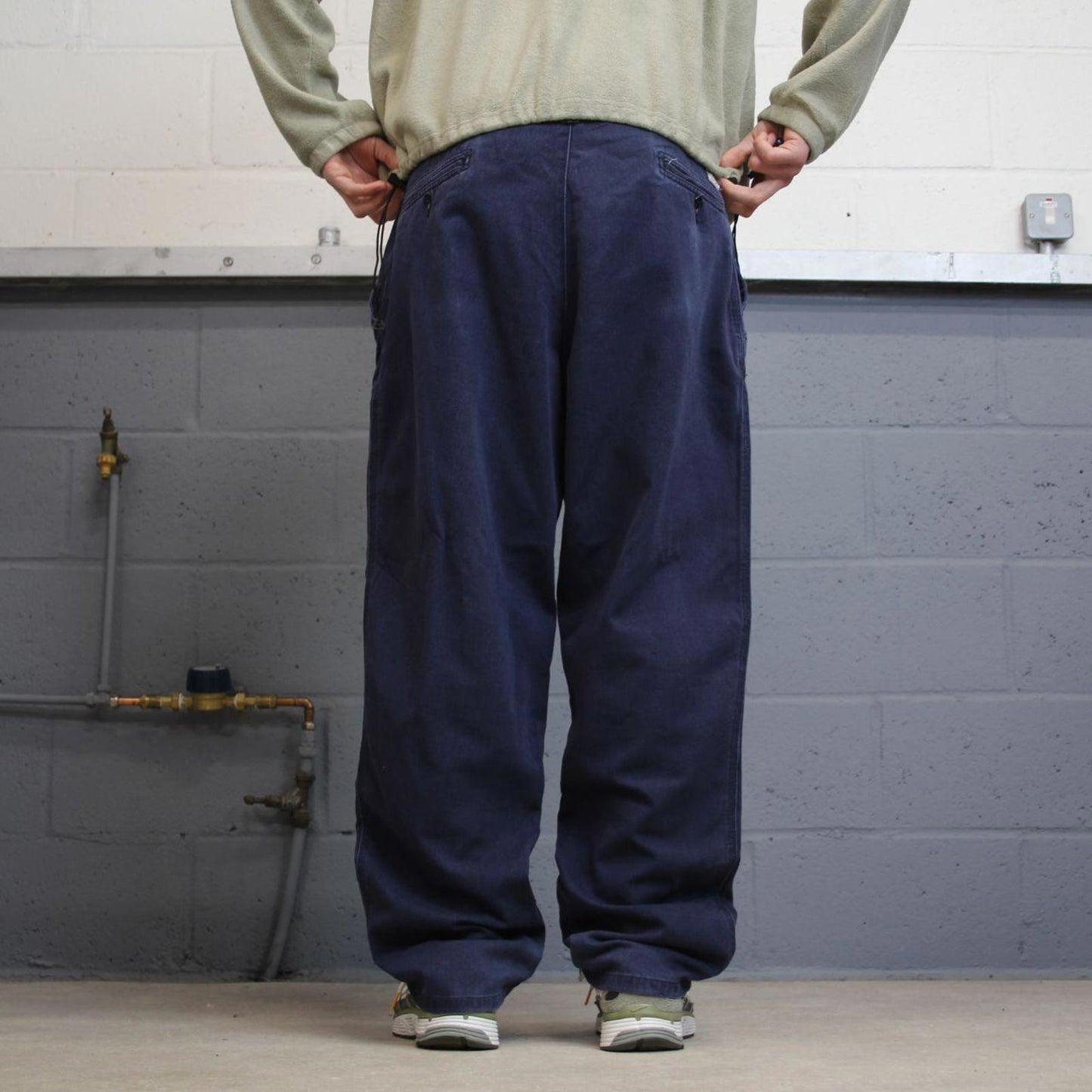 Y2K baggy Carhartt work pants fire resistant navy Loose fit floaty skate style workwear trousers