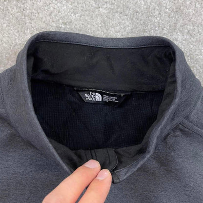 Grey North Face technical jacket XL mens full zip windwall TNF Autumn Y2K style windbreaker outdoors