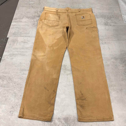 Carhartt carpenter trousers W40L32 sand tan workwear skate style cargo pants