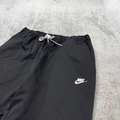00s Nike tracksuit bottoms y2k XXL loose black joggers embroidered Swoosh logo gym wear trackies