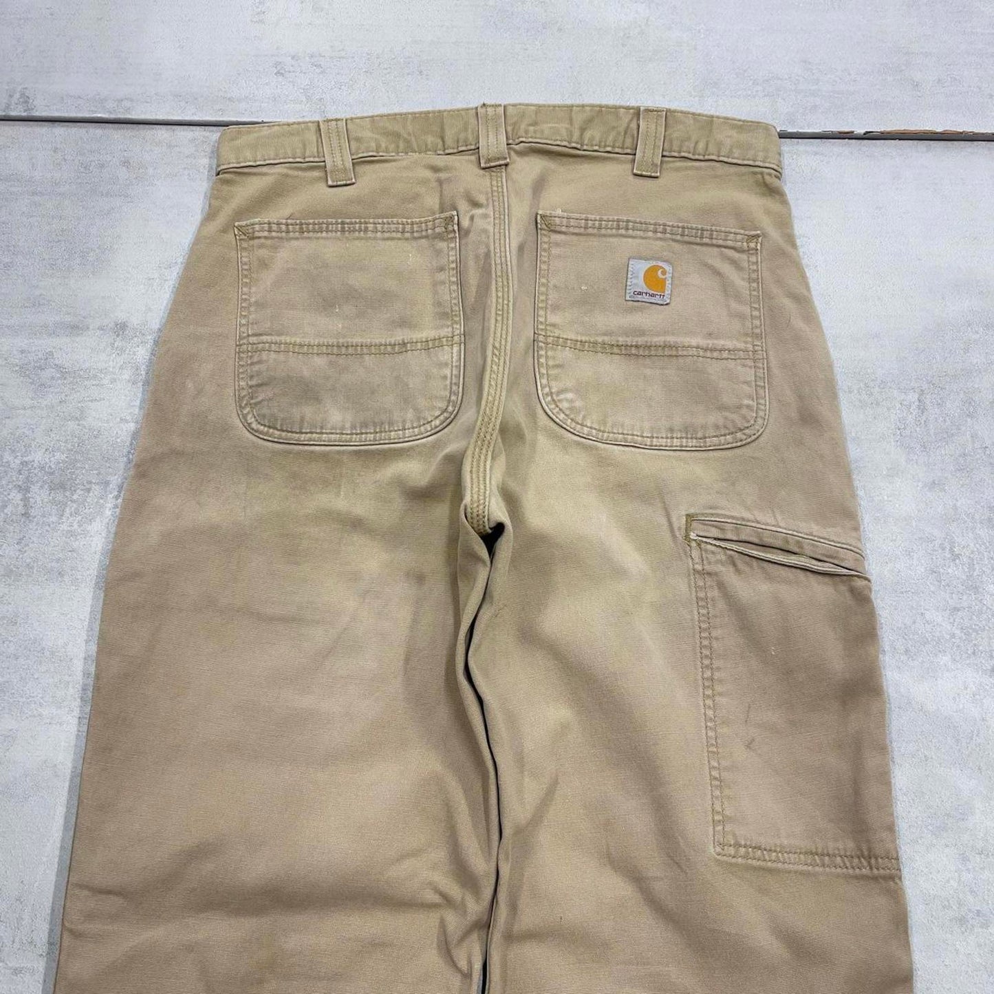 Carhartt carpenter pants W33 L36 beige relaxed skater style cargos