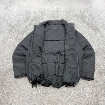 00s Nike jacket y2k style XL men's grey full zip padded windbreaker coat technical