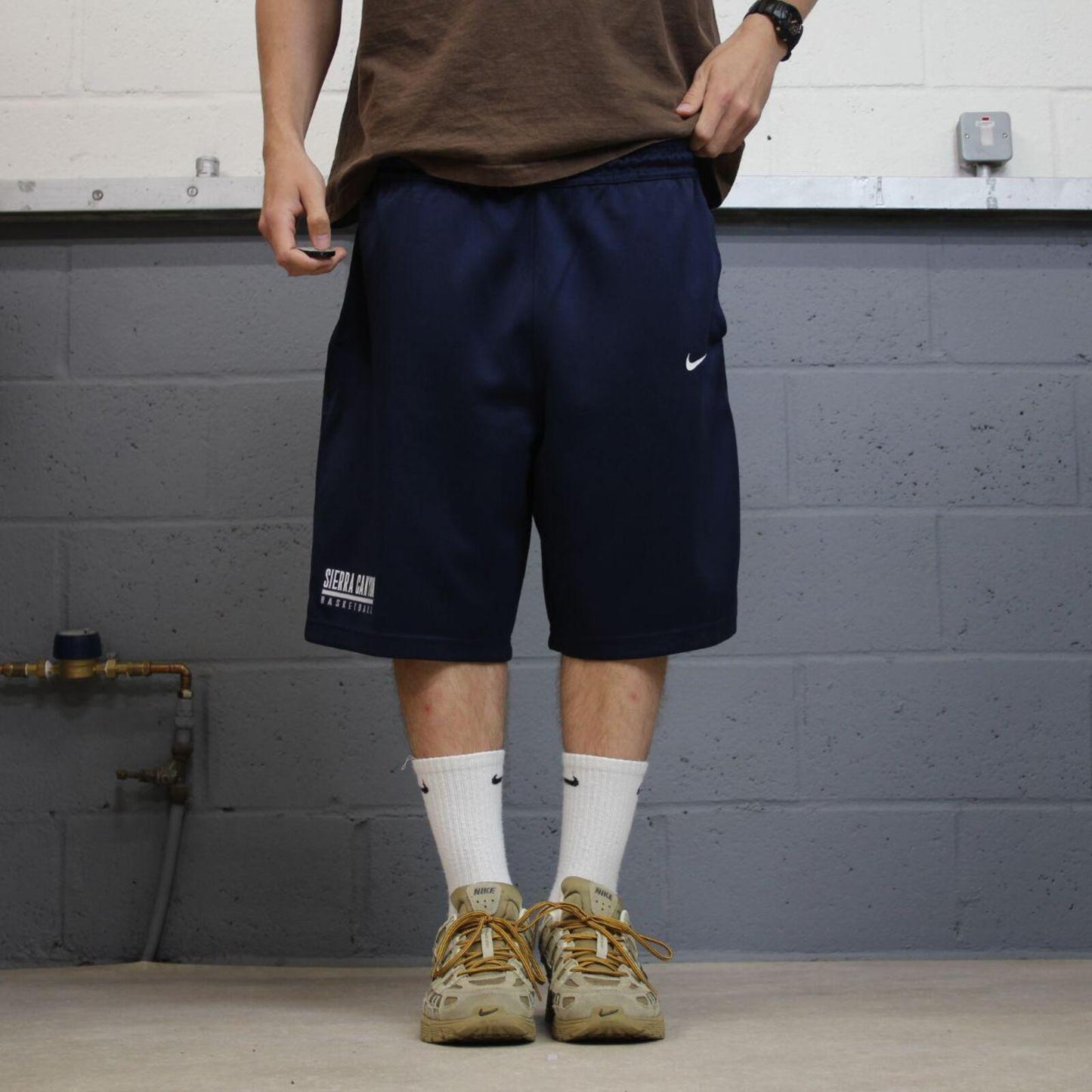 Baggy Nike basketball sports shorts y2k navy Sierra Canyon basketball comfy floaty summer gym shorts