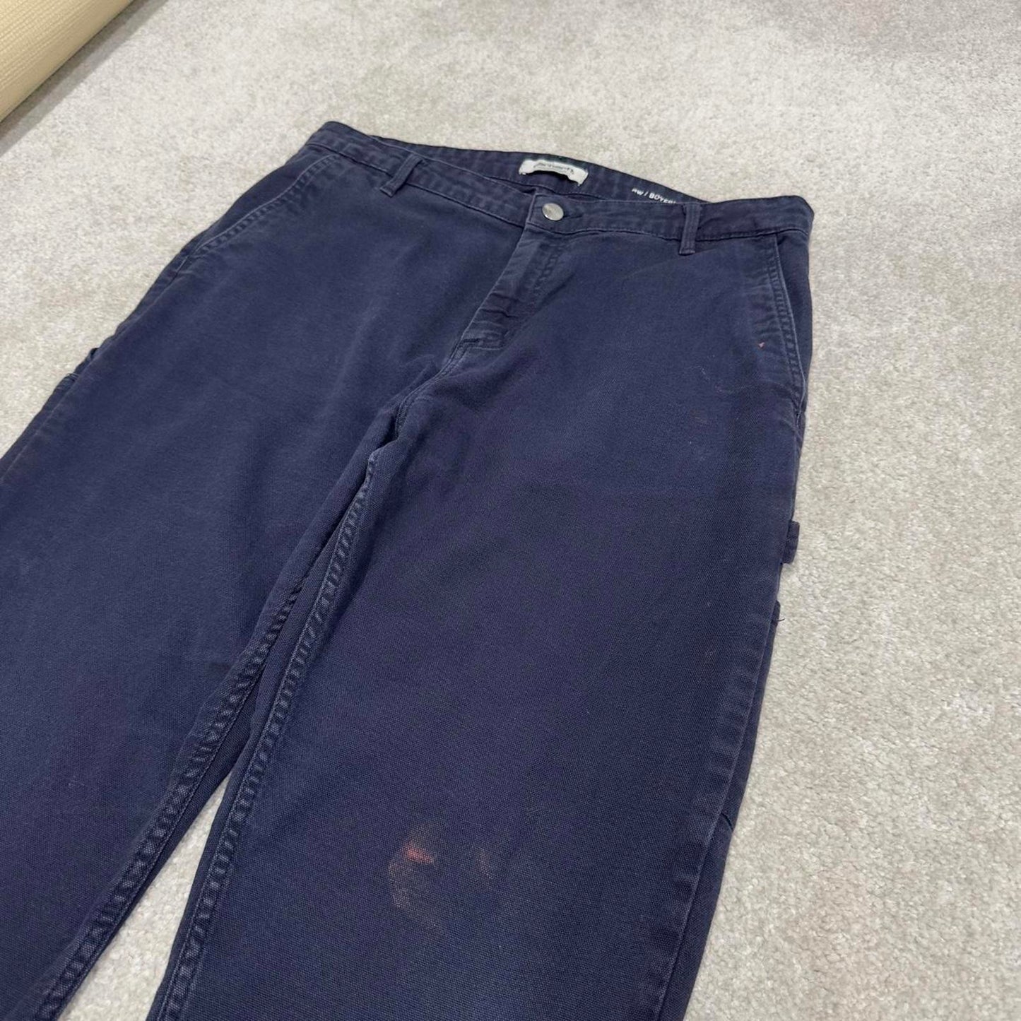 Carhartt carpenter jeans navy W34L28 90s skater style canvas cargos