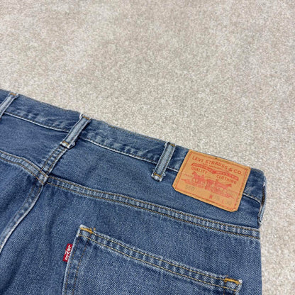 Vintage y2k Levis 550 jeans blue Casual style 5 pocket 100% cotton denim pants