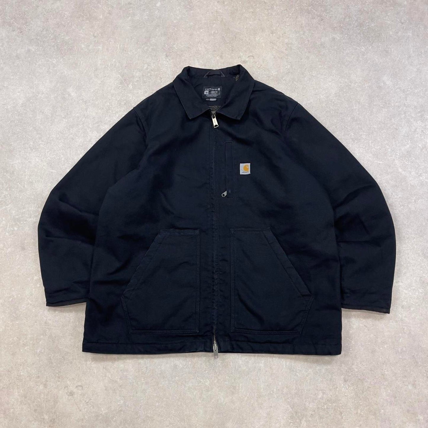 Black Carhartt jacket XL sherpa lined canvas ridge