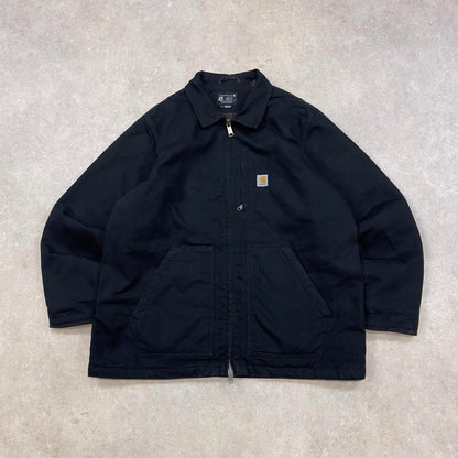 Black Carhartt jacket XL sherpa lined canvas ridge
