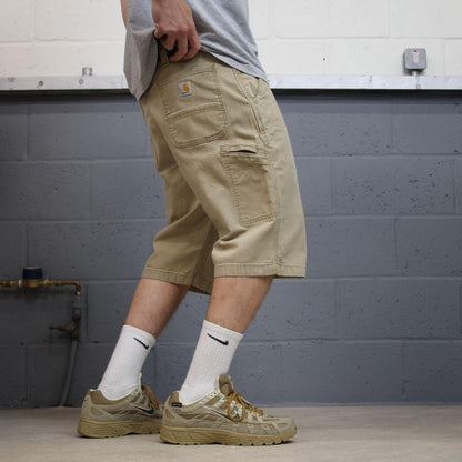 Carhartt carpenter shorts khaki Relaxed fit skater style summer work shorts