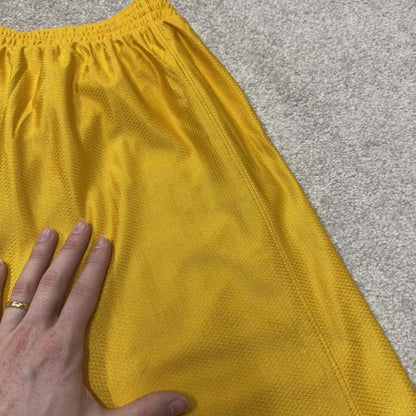 Loose Nike sports shorts y2k yellow Casual style comfy loose floaty summer gym shorts