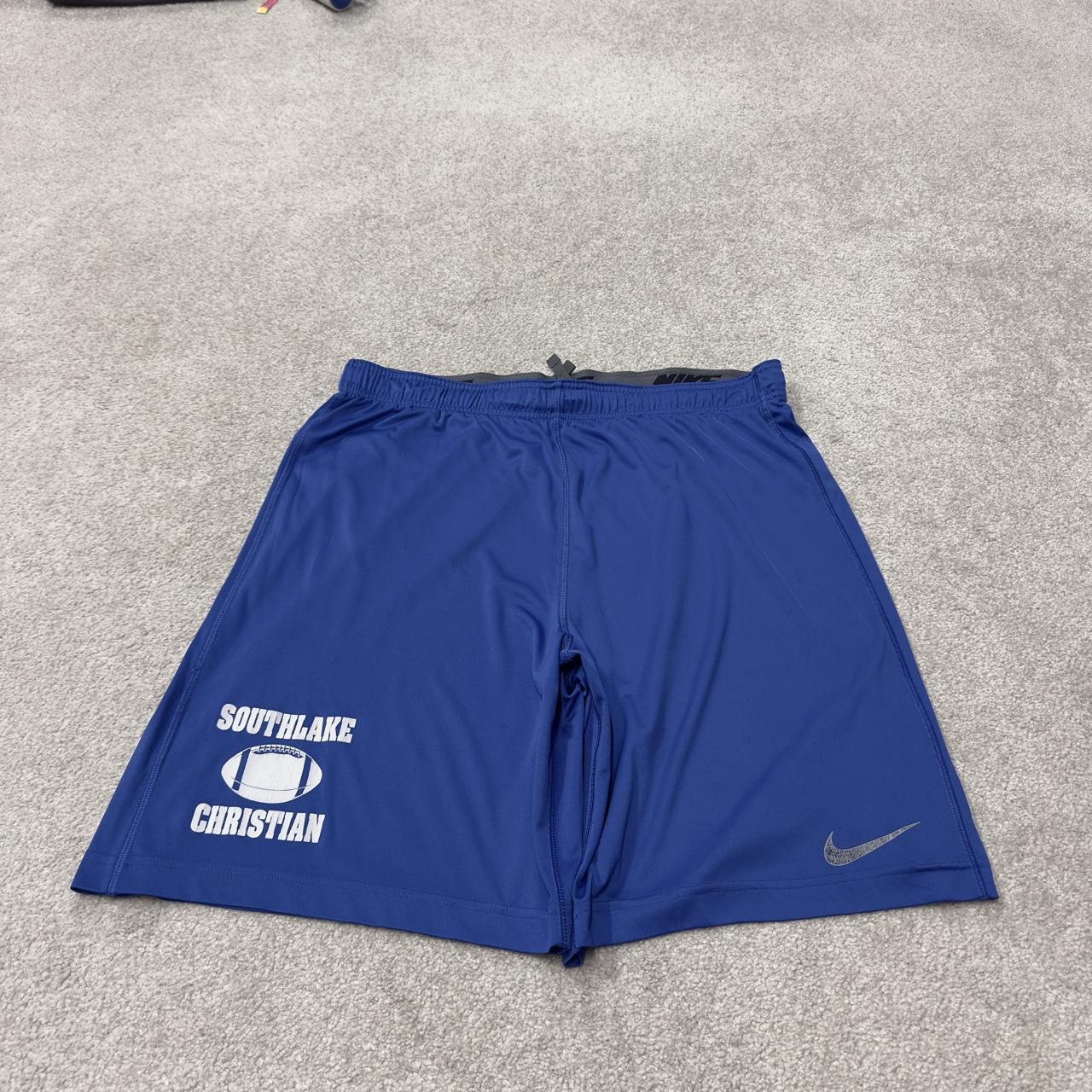 Nike sports shorts y2k loose blue Dri-Fit comfy floaty summer gym shorts