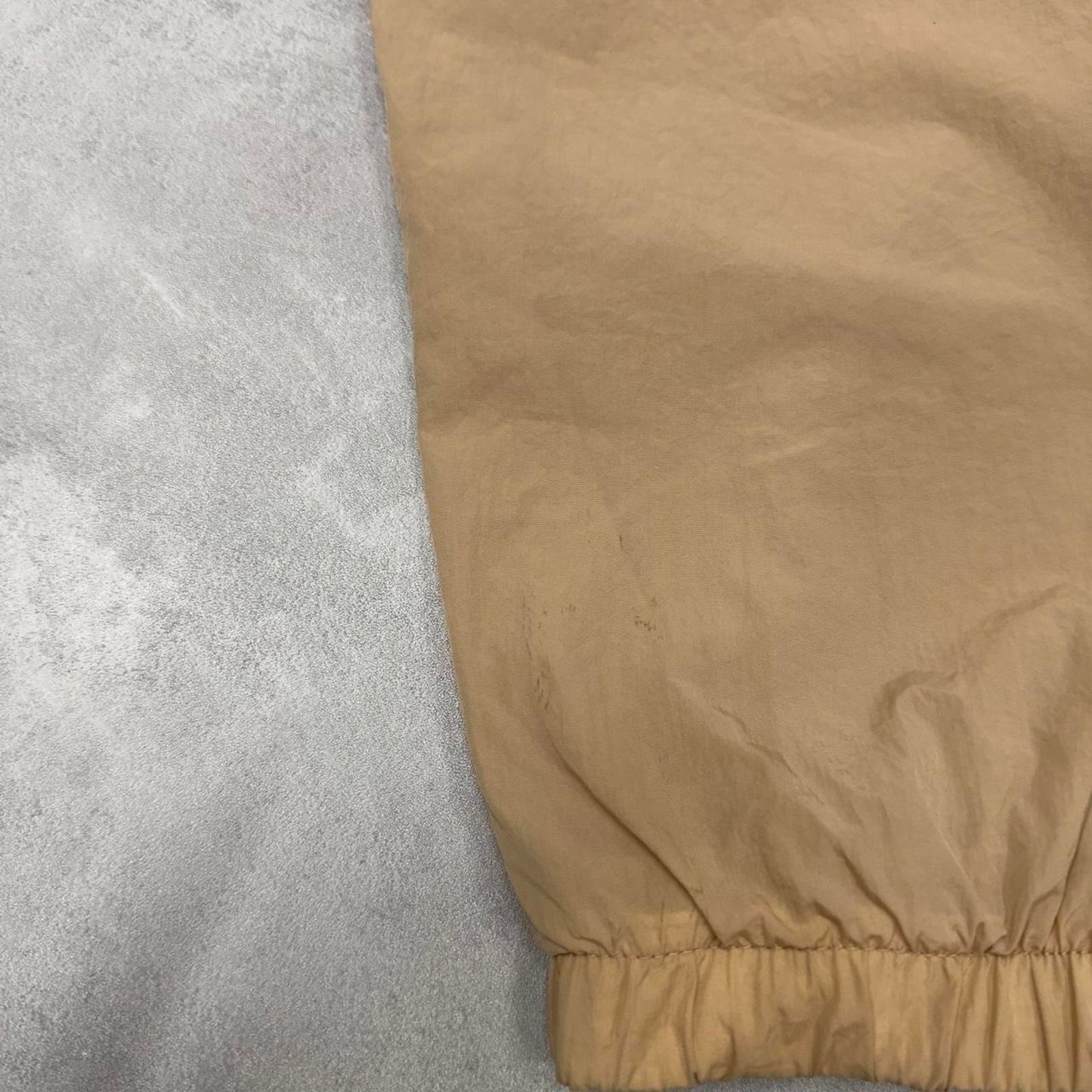 Air Jordan Trackies Large beige mesh lined loose sportswear floaty leg joggers