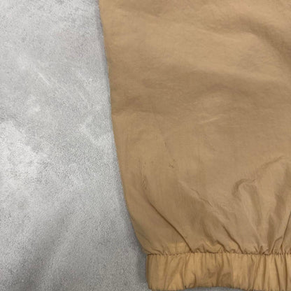 Air Jordan Trackies Large beige mesh lined loose sportswear floaty leg joggers