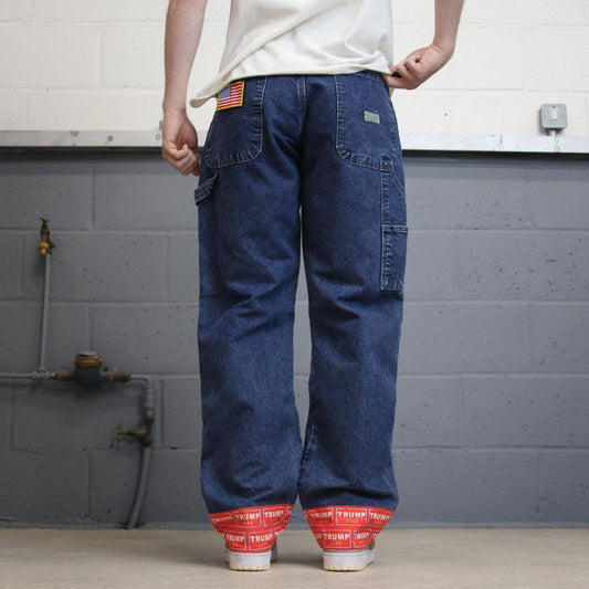 Blue Wrangler carpenter jeans W38L32 loose cargo 90s skater style pants