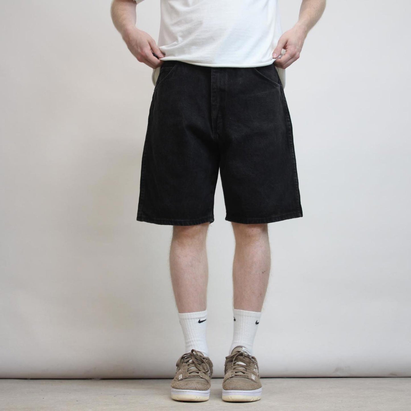 Mens Baggy Wrangler jorts W34 loose denim skater style shorts