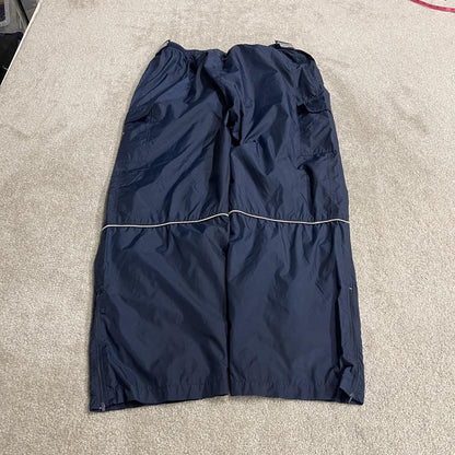 Vintage Starter baggy tracksuit bottoms cargo navy Wide leg lined adjustable elasticated waist