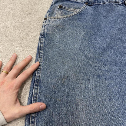 Vintage Wrangler jeans denim pants blue Loose straight leg 5 pocket 100% cotton denim jeans