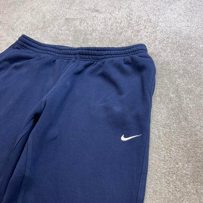 Navy Nike joggers XXL y2k 00s style sweatpants Swoosh logo gym wear track pants